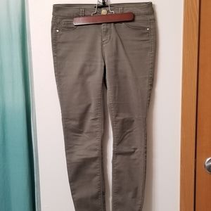 Tinsel Olive Green Skinny Jeans